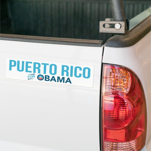 Puerto Rico für Barack Obama Biden Autoaufkleber (Auf Lkw)