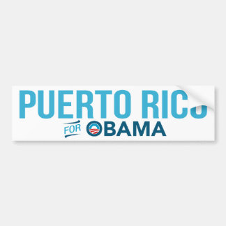 Puerto Rico für Barack Obama Biden Autoaufkleber