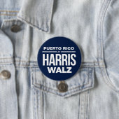 Puerto Rico für Harris Walz Button (Beispiel)