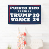Puerto Rico für Trump Vance 2024-Banner Banner (Insitu)