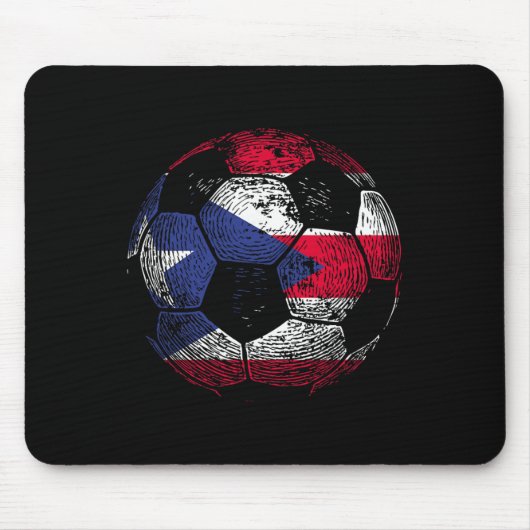 Puerto Rico Fußball Mousepad (Vorne)
