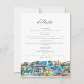 PUERTO RICO Gebäude Skyline - Detailkarte Einladung (Vorderseite)