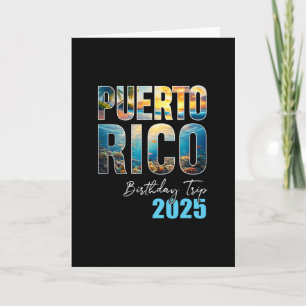 Puerto Rico Geburtstagsreise 2025 Kreuzfahrt - Uni Karte