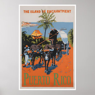 Puerto Rico Gemälde Reiseplakat Puerto-ricanisch Poster