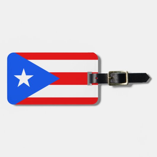 Puerto Rico Gepäckanhänger (Vorderseite horizontal)