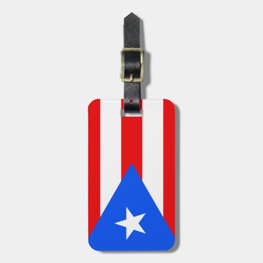 Puerto Rico Gepäckanhänger (Vorderseite vertikal)