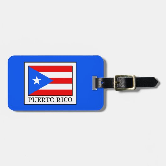Puerto Rico Gepäckanhänger (Vorderseite horizontal)