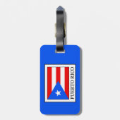 Puerto Rico Gepäckanhänger (Rückseite vertikal)