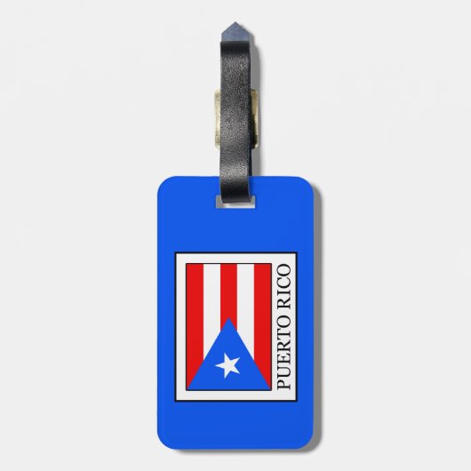 Puerto Rico Gepäckanhänger (Rückseite vertikal)