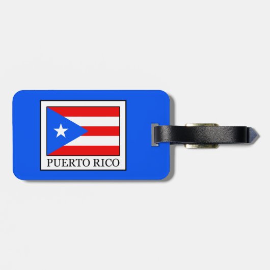Puerto Rico Gepäckanhänger (Rückseite horizontal)