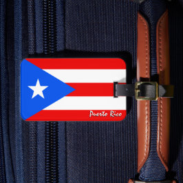 Puerto Rico Gepäcksmarken, Puerto-Rico-Flagge Gepäckanhänger