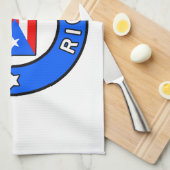 Puerto Rico Geschirrtuch (Viertel Falte)