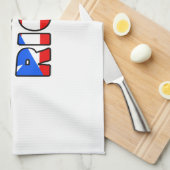 Puerto Rico Geschirrtuch (Viertel Falte)