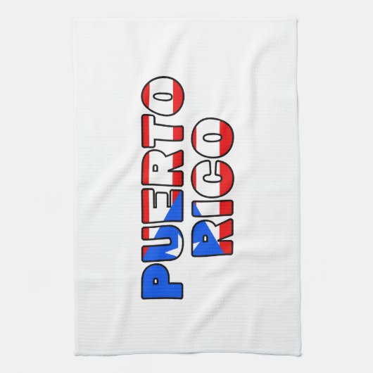 Puerto Rico Geschirrtuch (Vertikal)