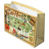 Puerto Rico Gift Bag Große Geschenktüte (Rückseite Schrägansicht)
