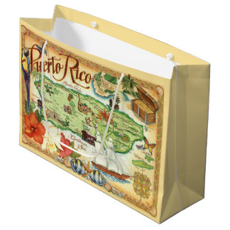 Puerto Rico Gift Bag Große Geschenktüte
