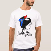 Puerto Rico Girl Puerto Rico Mujer Puertoriqueña T-Shirt (Vorderseite)