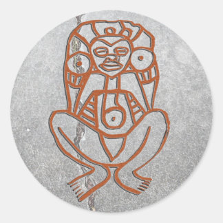 Puerto Rico - Göttin Runder Aufkleber