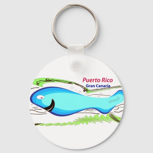 Puerto Rico Gran Canaria Souvenirs Schlüsselanhänger (Vorderseite)