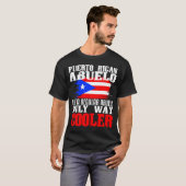 Puerto Rico Grandpa Abuelo Funny Vathers Day Gesch T-Shirt (Vorne ganz)