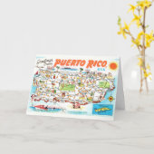 Puerto Rico Greeting Card Karte (Gelbe Blume)