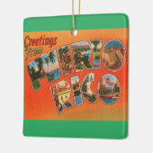 Puerto Rico Greeting Keramikornament (Links)