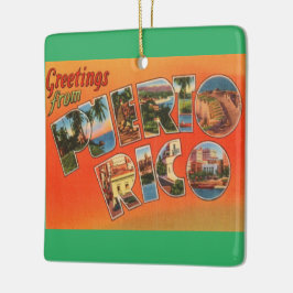 Puerto Rico Greeting Keramikornament