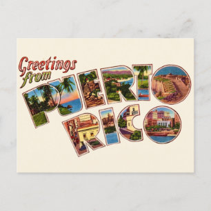 Puerto Rico Greetings Postcard Postkarte