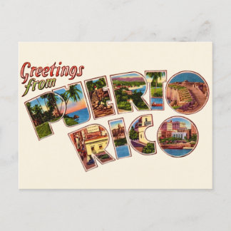 Puerto Rico Greetings Postcard Postkarte