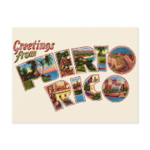 Puerto Rico Greetings Postcard