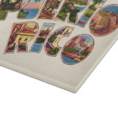 Puerto Rico Großbuchstabe Tasse Schneidebrett (Ecke)