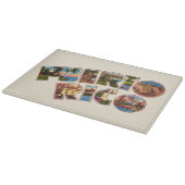 Puerto Rico Großbuchstabe Tasse Schneidebrett (Ecke)