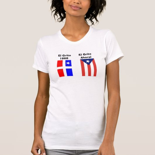 Puerto-rico-großflagge, Lares, EL EL-       Grito… T-Shirt (Vorderseite)
