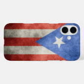 Puerto Rico Grunge Flag Case-Mate iPhone Hülle (Rückseite (Horizontal))