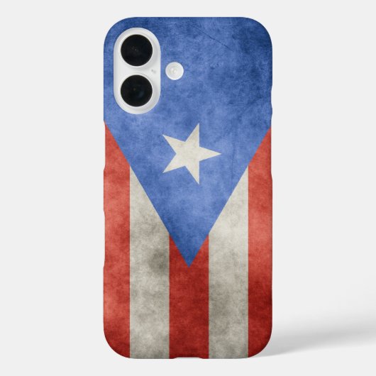 Puerto Rico Grunge Flag Case-Mate iPhone Hülle (Rückseite)