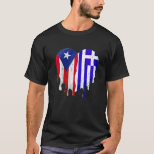 Puerto Rico Guatemala Flag Herz Grown Patriot Cou T-Shirt