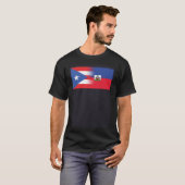 Puerto Rico Haitianischer Flagg Puerto Rico Haiti T-Shirt (Vorne ganz)