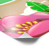 Puerto Rico Hammock Reiseplakat Fotodruck (Ecke)