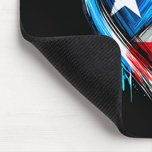 Puerto Rico Heart Puerto Rican Flag Mousepad (Ecke)