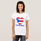Puerto Rico Herart Flag T-Shirt (Vorne ganz)