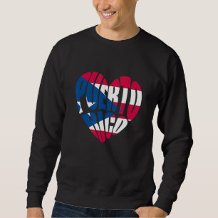 Puerto Rico Heritsfahne Puerto Rico Boriquen Herit Sweatshirt