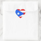 Puerto Rico Herz-Aufkleber (Tasche)