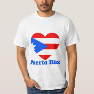 Puerto Rico Herz Flag T - Shirt