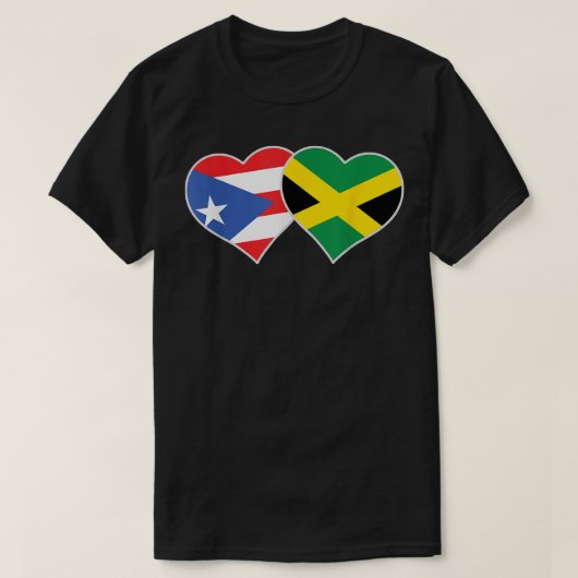 Puerto Rico Herz Liebe Puerto Rico Flag T-Shirt (Design vorne)