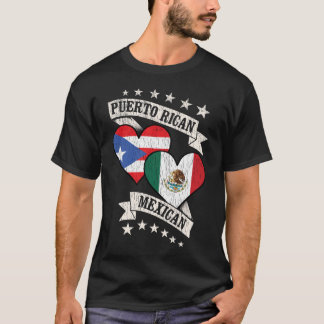 Puerto-Rico-Herzenfahnen T-Shirt