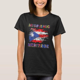 Puerto Rico Hispanic Heritage Month Idee T-Shirt