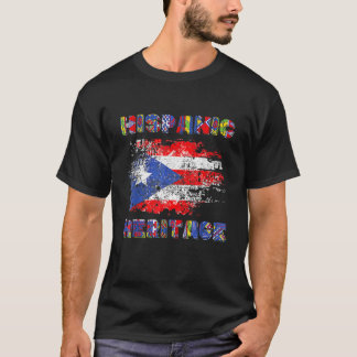 Puerto Rico Hispanic Heritage Month Idee T-Shirt