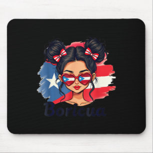Puerto Rico Hispanic Heritage Unordentliche Frisur Mousepad