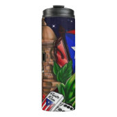 Puerto-Rico-Icons Thermosbecher (Vorderseite)