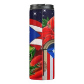 Puerto-Rico-Icons Thermosbecher (Rückseite)